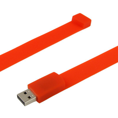 Disque Flash USB 2.0 Bracelets Silicon 8 Go (Rouge) S802RC1616-07