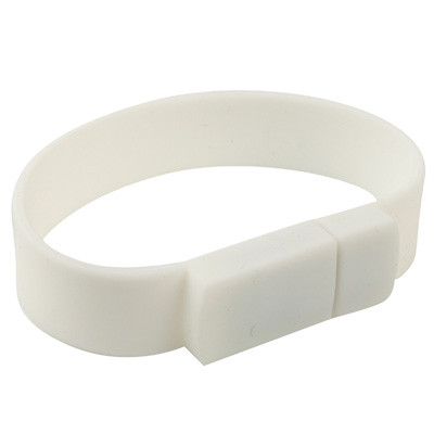 Disque Flash USB 2.0 Bracelets Silicon 2 Go (Blanc) S202WA788-07
