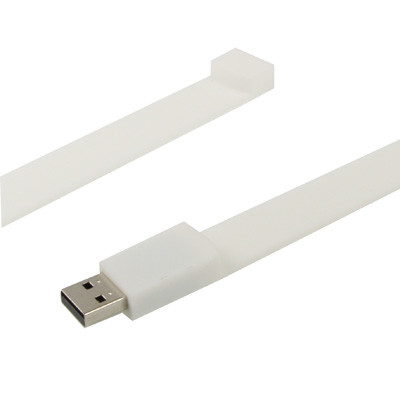 Disque Flash USB 2.0 Bracelets Silicon 2 Go (Blanc) S202WA788-07