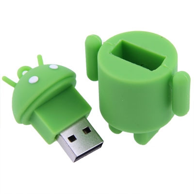 Disque flash USB style robot de 16 Go avec Android (vert) SH10131777-07
