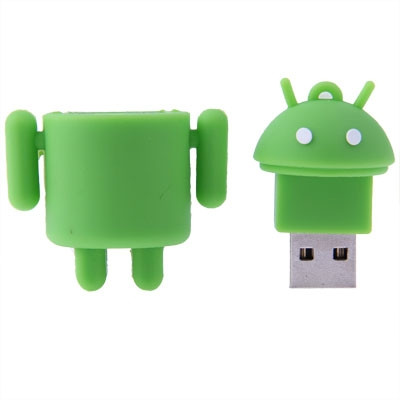Disque flash USB style robot de 16 Go avec Android (vert) SH10131777-07
