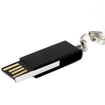 Mini disque flash USB rotatif (2 Go), noir SM07BA229-06