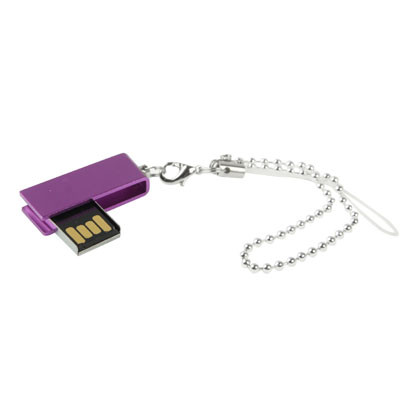 Mini disque flash USB rotatif (2 Go), violet SM07PA1773-06