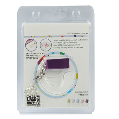 Mini disque flash USB rotatif (2 Go), violet SM07PA1773-06