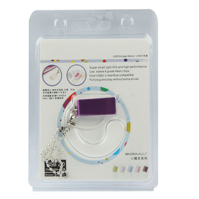 Mini disque flash USB rotatif (4 Go), violet SM07PB1690-06