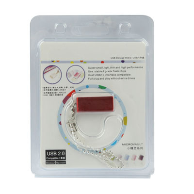 Mini disque flash USB rotatif (4 Go), rouge SM07RB890-06