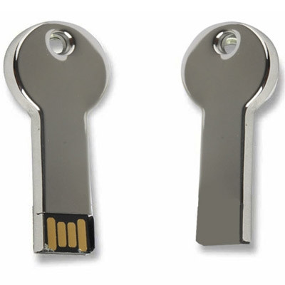 Clé USB en métal argenté de style clé USB (32 Go) (Argent) SH18721440-05