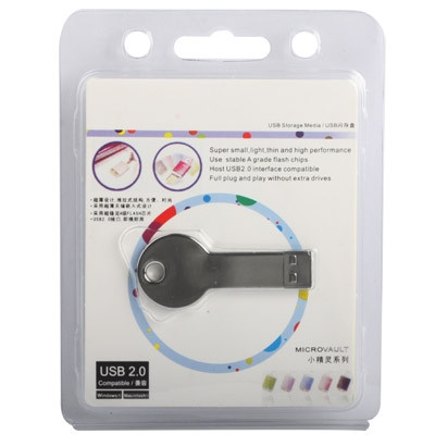 Mini disque flash USB 2.0 de la série Metal avec porte-clés (4 Go) SH18741704-05