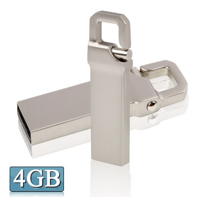 Disque flash métallique de 4 Go de style porte-clés USB 2.0 S4194B192-04