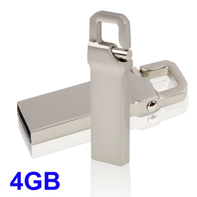 Disque flash métallique de 4 Go de style porte-clés USB 2.0 S4194B192-04