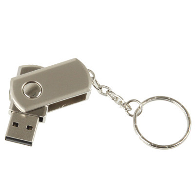 Mini disque flash USB 2.0 série métallique avec porte-clés (4 Go) SM234B1749-07