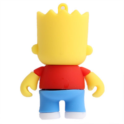 Le Simpsons Bart Shape Silicone USB2.0 disque Flash, spécial pour toutes sortes de cadeaux de fête (8 Go) ST250C504-06