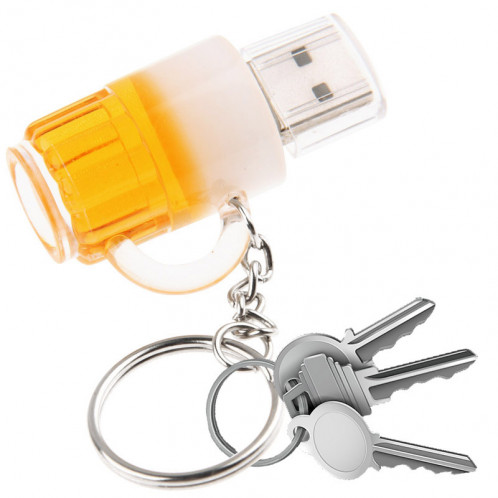 Beer Keychain Style USB Flash Disk avec 16 Go de mémoire SB264D1201-05