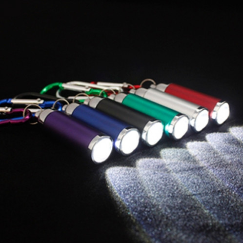 Mini lampe torche à focale variable à DEL, avec boucle porte-clés mousqueton (livraison de couleur aléatoire) SH00201349-04
