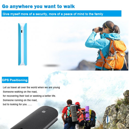 REACHFAR RF-V20 7 en 1 multifonctionnel GPS Tracker avec Power Bank (Noir) SR022B713-033