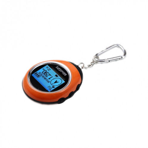 Trousseau de poche Mini GPS Navigation USB Rechargeable Location Finder Tracker pour l'escalade de voyage en plein air (Orange) SH118E1544-09