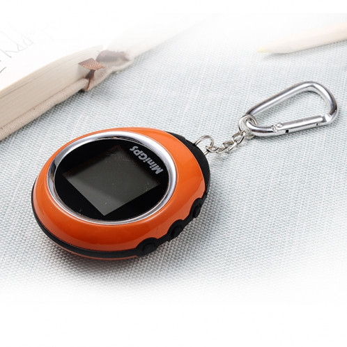 Trousseau de poche Mini GPS Navigation USB Rechargeable Location Finder Tracker pour l'escalade de voyage en plein air (Orange) SH118E1544-09