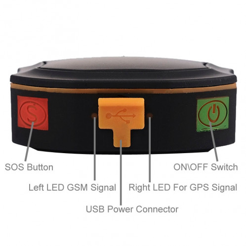 Traqueur imperméable de GPS de petite taille de KH-109 IPX6 pour l'animal de compagnie / enfant avec le bouton de panique de SOS ST16411844-011