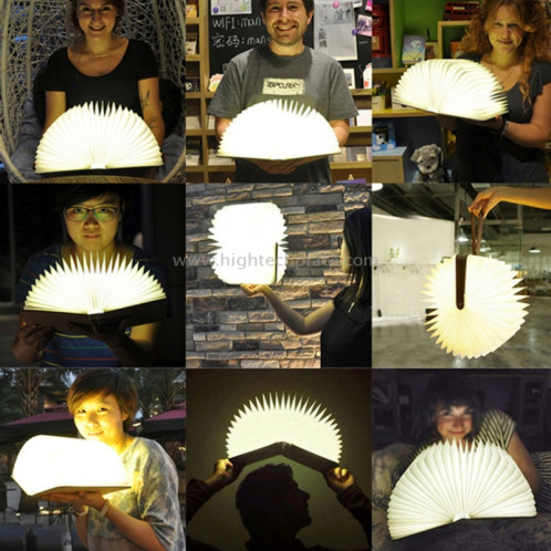 FS-LED01 500 lumens Creative LED Flip Origami Book Lamp Nightlights, Warm White Light + White Light SF04867-015