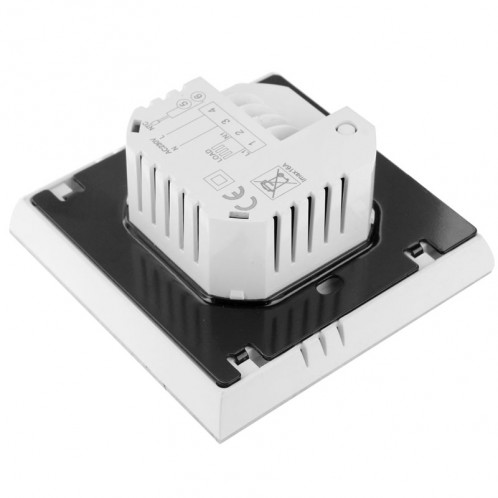 Thermostat d'ambiance programmable d'affichage à cristaux liquides de système de chauffage par le sol électrique (noir) SH0507355-011