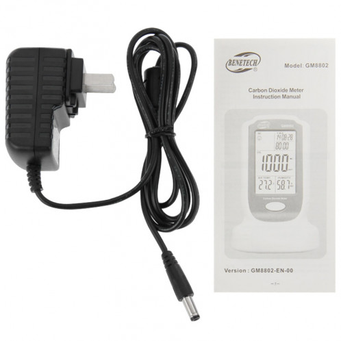 Compteur de dioxyde de carbone BENETECH GM8802 SB09031966-09