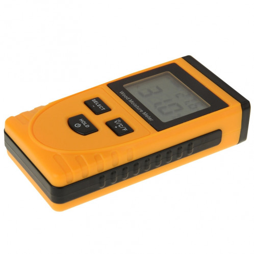 Humidimètre numérique à bois avec écran LCD (orange) SH905E1901-08