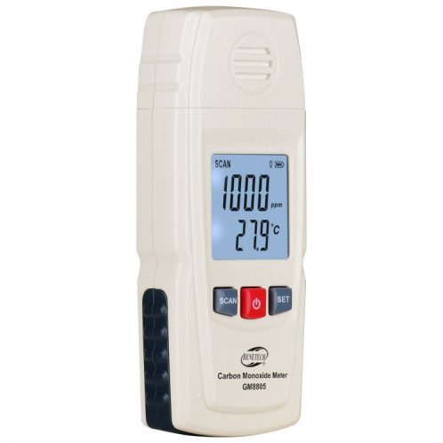 Benetech GM8805 LCD Affichage LCD MONOXYDE DE MONOXYDE DE MONOXIDE DE MONOXIDE CO DÉTECTEUR DE DÉTECTEUR DE DÉTECTEUR DE MESURE: 0-1000PPM SB256W855-08