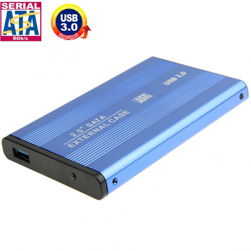 Boîtier externe HDD SATA à haute vitesse de 2,5 pouces, prise en charge USB 3.0 (bleu) SH519L619-08