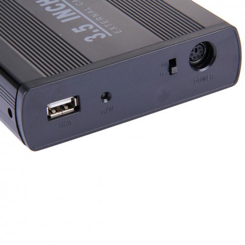 Cas externe de 3,5 pouces HDD SATA avec la puissance de 1.5A, appui USB 2.0 S3505B1844-05