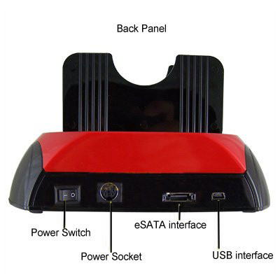 All in 1 Station d'accueil HDD SATA / IDE 2,5 pouces / 3,5 pouces avec lecteur de carte et concentrateur SA35151944-07