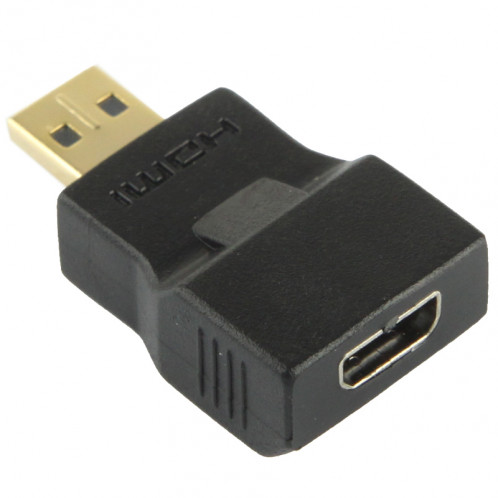 Adaptateur Micro HDMI Mâle vers Micro HDMI Femelle Plaqué Or (Noir) SH00141557-04