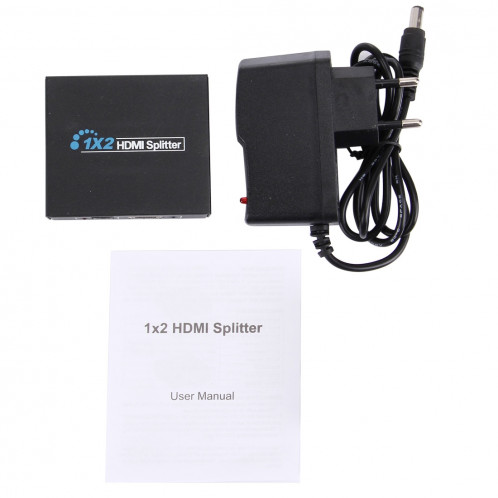 HDV-9812 Splitter HDMI V1.4 Mini HD 1080P 1x2 pour HDTV / STB / DVD / Projecteur / DVR SH00361049-09