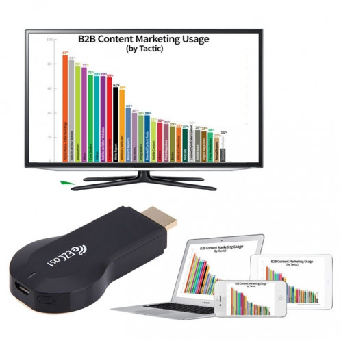 Récepteur d'affichage Dongle M2 PLUS WiFi HDMI, CPU: Cortex A9 1,2 GHz, prise en charge Android / iOS SH00431521-013