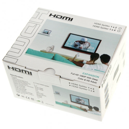 Mini HD 1080P 1x4 HDMI V1.4 Splitter pour HDTV / STB / DVD / Projecteur / DVR SH05601192-010