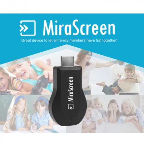 Dongle d'affichage WiFi MiraScreen / Dongle récepteur d'affichage DLNA Miracast Airplay (noir) SH13441988-019