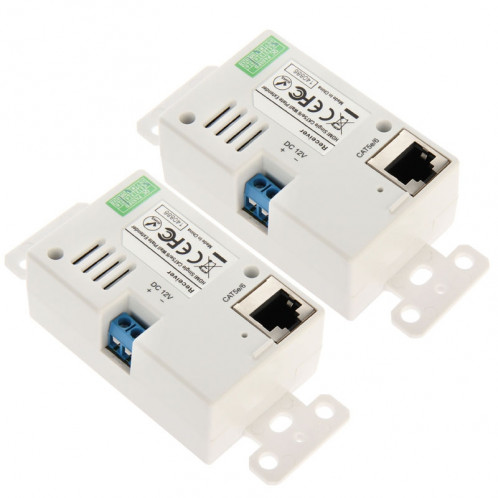 Extension de plaque murale simple HDMI Cat5e / 6 50 mètres () (blanche) SH561W153-011