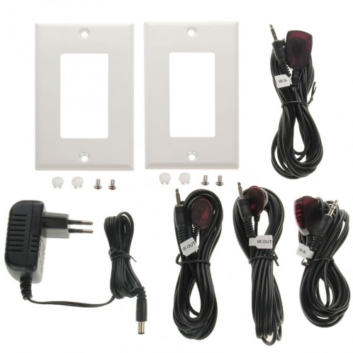 Extension de plaque murale simple HDMI Cat5e / 6 50 mètres () (blanche) SH561W153-011