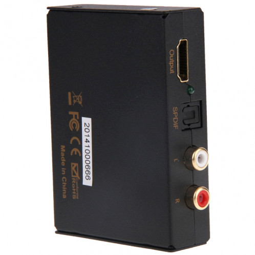 Convertisseur HDMI vers HDMI + Audio (SPDIF + R / L) () (noir) SH565B173-09