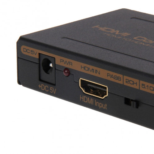 Convertisseur HDMI vers HDMI + Audio (SPDIF + R / L) (prise UE) (noir) SH565B173-09