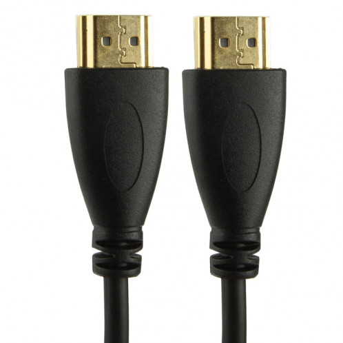 1,4 version, plaqué or 19 broches HDMI mâle vers HDMI câble enroulé mâle, support 3D / Ethernet, longueur: 60 cm (peut être étendu jusqu'à 2 m) SH20011806-04