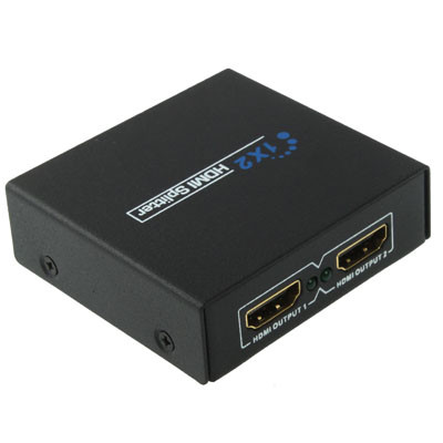 V1.4 1x2 Splitter amplificateur mini HDMI, support 3D et Full HD 1080p (noir) SH30171989-05