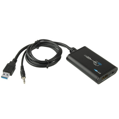 Convertisseur vidéo USB 3.0 vers HDMI HD pour HDTV, prise en charge Full HD 1080P (noir) SH3025538-07