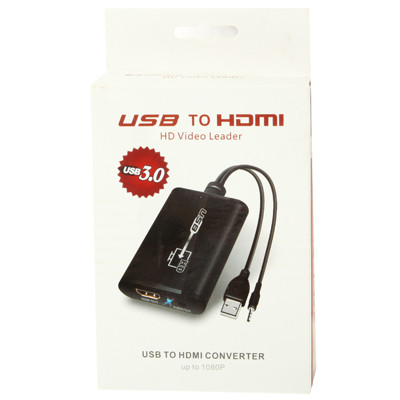 Convertisseur vidéo USB 3.0 vers HDMI HD pour HDTV, prise en charge Full HD 1080P (noir) SH3025538-07