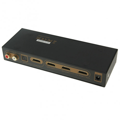 Extracteur audio HDMI / MHL à 3 ports avec télécommande infrarouge, réglage EDID audio 4K ARC 5.1 canaux / PASS / 2 canaux SH58001619-08