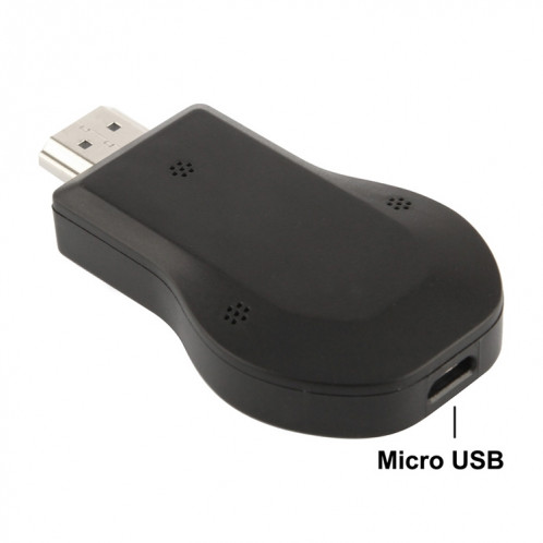 M2 Android 1080P Ezcast HDMI Dongle / HDMI AirPlay DLNA WIFI Displayer Receiver pour Android OS / iOS / MAC OS / Windows, Prise en charge du partage en ligne sur l'écran TV WIFI (Noir) SH6003966-07