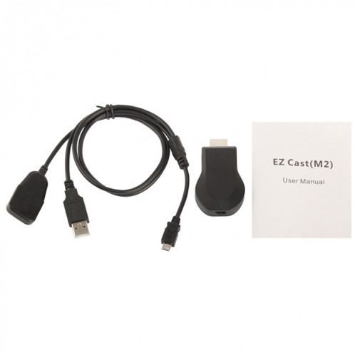 M2 Android 1080P Ezcast HDMI Dongle / HDMI AirPlay DLNA WIFI Displayer Receiver pour Android OS / iOS / MAC OS / Windows, Prise en charge du partage en ligne sur l'écran TV WIFI (Noir) SH6003966-07