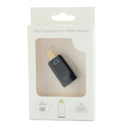 Adaptateur Mini DisplayPort Mâle vers HDMI Femelle, Taille: 4cm x 1.8cm x 0.7cm (Noir) SH011B1829-06