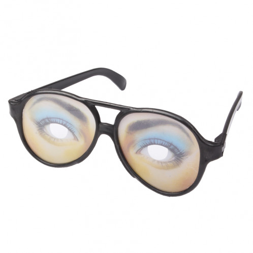 Lunettes rigolotes en plastique avec monture noire (noir) SH03541929-04