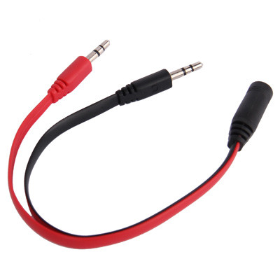Style de nouilles câble jack 3,5 mm + écouteurs pour PC / ordinateur portable, longueur: 22 cm SH44911196-04