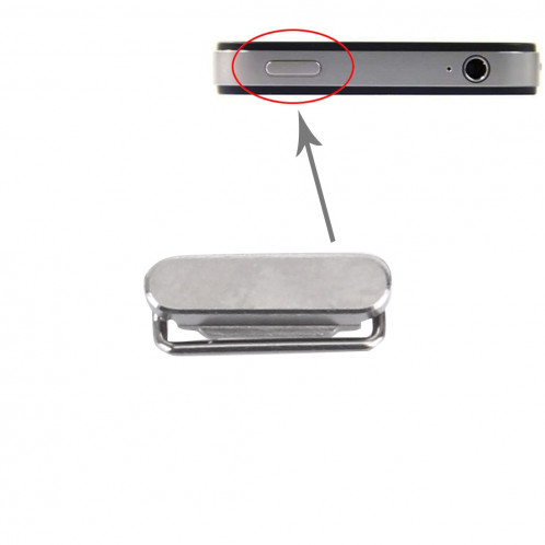 iPartsBuy Bouton de verrouillage d'origine bouton de verrouillage d'alimentation ON / OFF pour iPhone 4S SI07411845-04